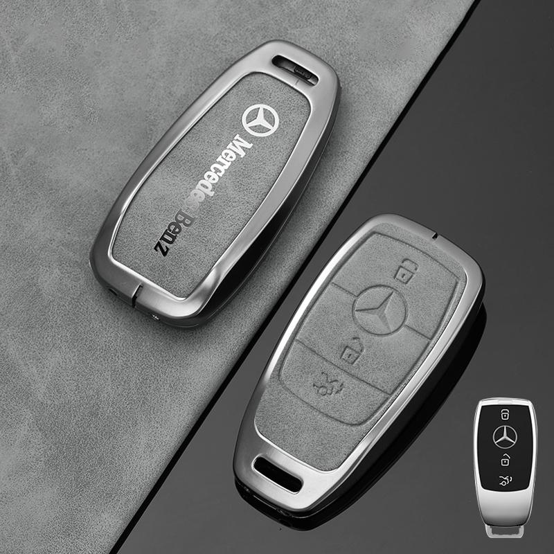 

Car Sticker Car Metal Label Styling Key Case Cover Shell For Mercedes Benz A C E S G Class GLC CLE CLA GLB GLS W177 W205 W213 W2