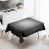 Tovaglia Geometrica Semplice Rettangolare Bianca e Nera Impermeabile Decorazione Tavolo Matrimonio Ristorante Cucina Casa