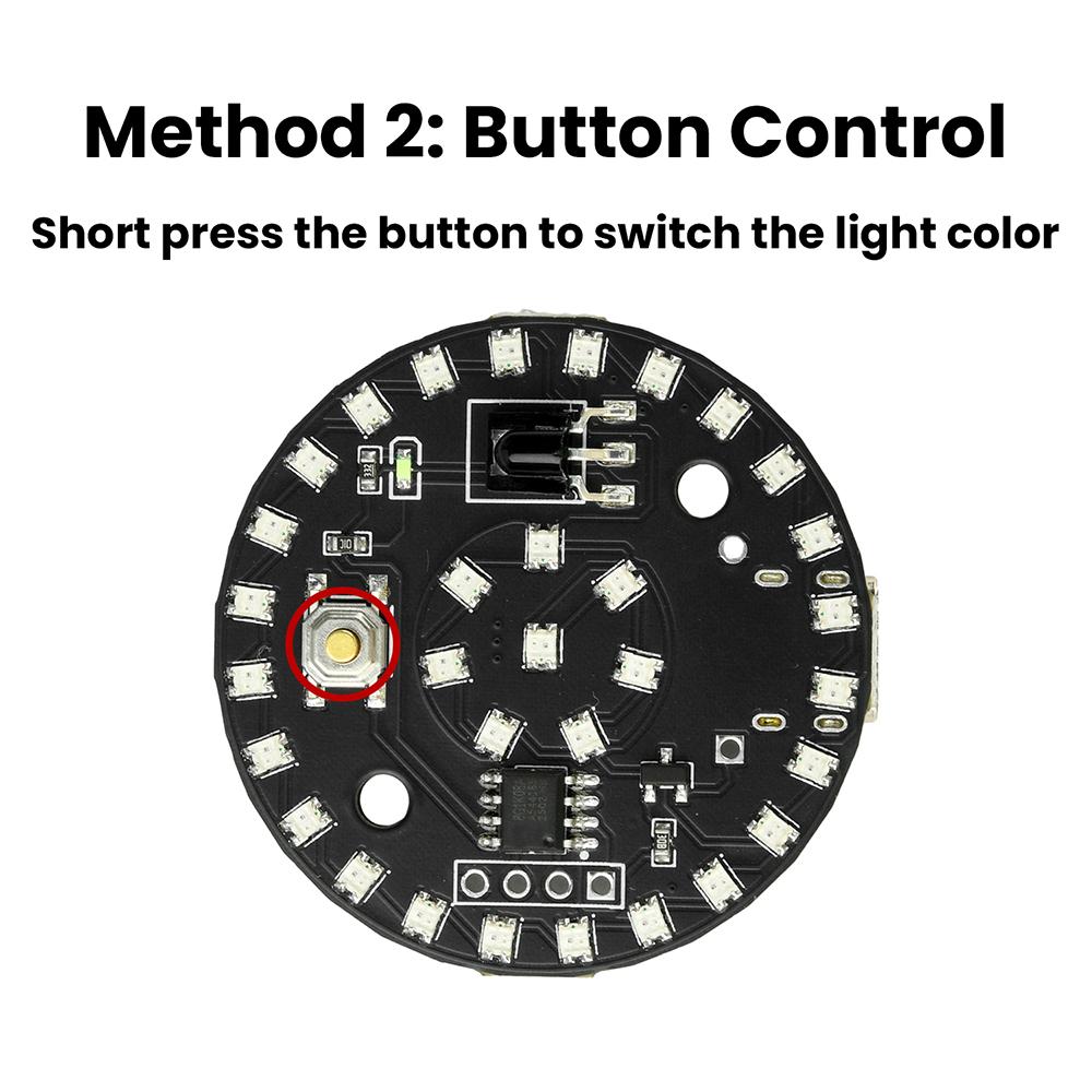 9Modes Wireless LED Light Module Remote Control Lamp Type C Powered Button Control DIY Toys Light Night Light Infrared Light