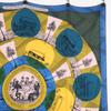 HERMES JEU DES OMNIBUS ET DAMES BLANCHES (Omnibus and White Ladies' Game) (Carré Geant cashmerex silk) scarf multicolorUsed