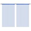 VidaXL Rideau en fils 2 pcs 100 x 250 cm Bleu
