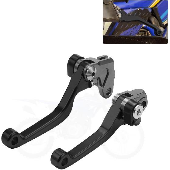 Dirt Bike Clutch Brake Levers,CNC Billet Pivot Handle Levers for TTR 230 2005-2024/YZ80 YZ85 2001-2014/RM85 2005-2019/RM125 RM250 2004-2008 - Black