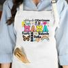 Smart Intelligent Brave Beautiful Mom Print Women Apron Mama Pocket for Cooking Baking Aprons Mother's Day Birthday Gift for Mom