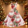 Women's Retro Off-Shoulder Sexy Printed Dress for Christmas Party