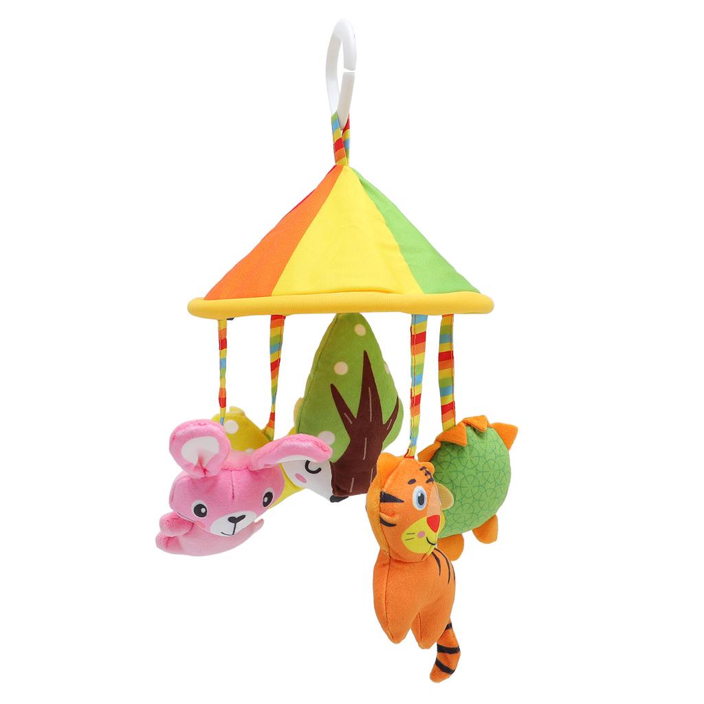 Karuzela do łóżeczka dziecięcego Urocza Edukacyjna Zwierzęca Pluszowa Zabawka do Zawieszenia na Wózek Dziecięcy dla Niemowlaka