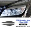 Kohlefaser Auto Frontscheinwerfer Zierleisten Scheinwerfer Augenbrauenrahmen Dekoration Aufkleber Für Mercedes Benz C-Klasse W204 2007-2014