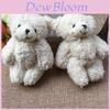 Adorable 10pcs 12cm Mini Plush Bear Wedding Gift Decor Soft Stuffed Dolls