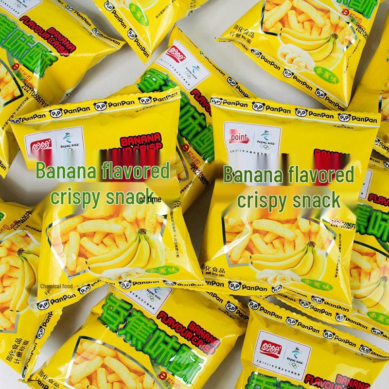 Panpan Banana Flavored Crispy Wheat Blocks