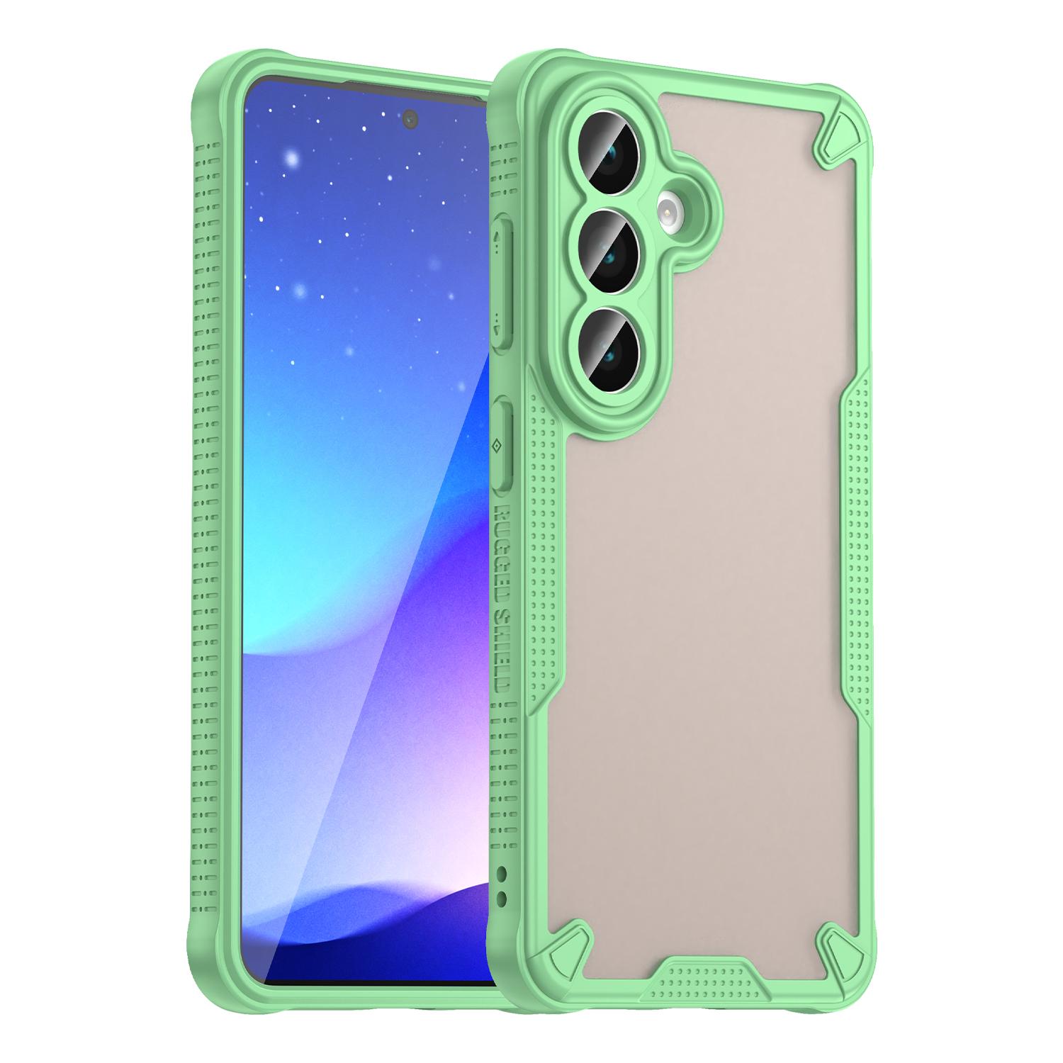 

For Samsung Galaxy S26 Case PC + TPU Semi-Transparent Frosted Finish Protective Phone Cover