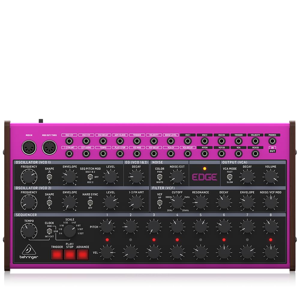 Behringer EDGE Analog Percussion Synthesizer with Sequencer and MIDI Support Semi-Modular Built-in MIDI/USB