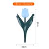 Simulation Tulip Flower Plastic Fence Fence Fence Garden Lawn Decoration Landscape Outdoor Courtyard Decorations
