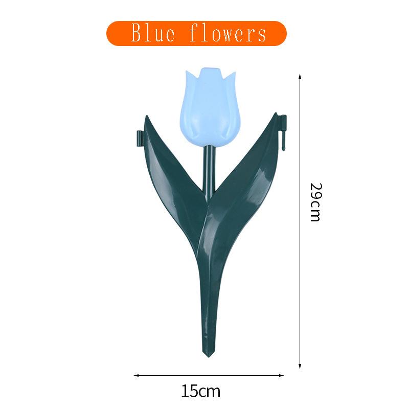 Simulation Tulip Flower Plastic Fence Fence Fence Garden Lawn Decoration Landscape Outdoor Courtyard Decorations