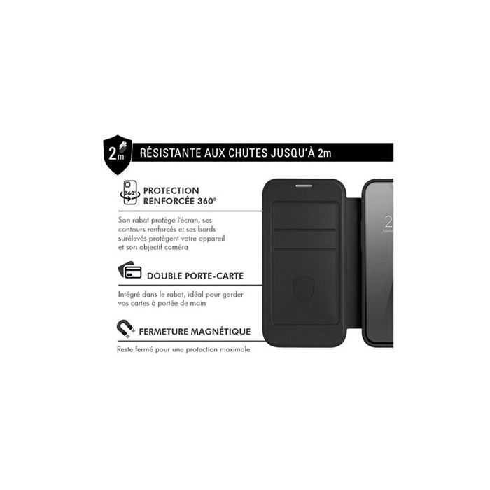 Coque Et Étui Téléphone Mobile Forcecase Folio Magsafe IP16 Pro Noir
