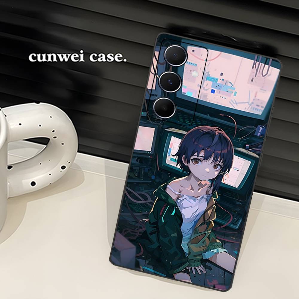 Serial Experiments Lain Cartoon Phone Case For Samsung S 24 Fe 25 Ultra Plus 20 Lite 21 30 22 23 24 22 Ultra 5G Fundas
