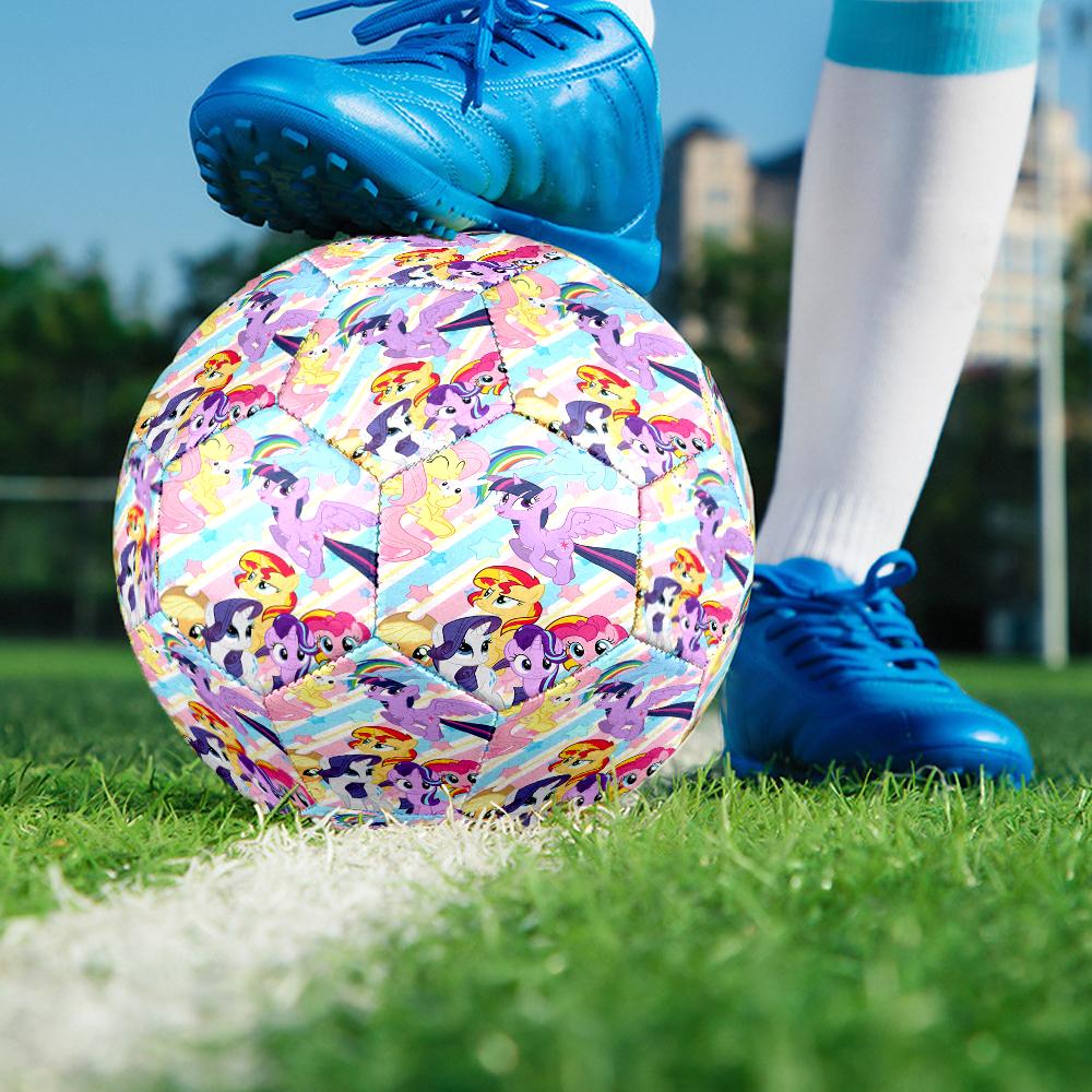 My Little Pony Theme Size 5 Soccer Ball, Suitable for Both Indoor and Outdoor Matches, a Gift Suitable for Everyone.