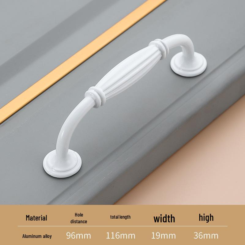 American White Aluminum Alloy Cabinet Handle