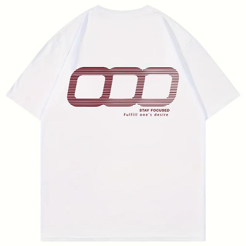 

Abstract Logo Print T-Shirt,Lightweight T-Shirt Breathable Cool, Comfortable Wear XXL белый