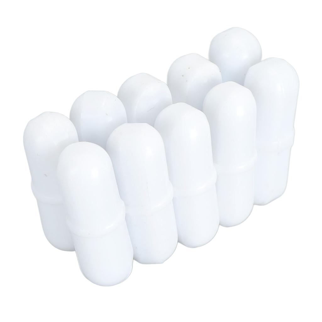 10 st Magnetiska omrörare 9x28mm Temperaturtålig PTFE Magnetisk omrörare Mixerstav för Lab