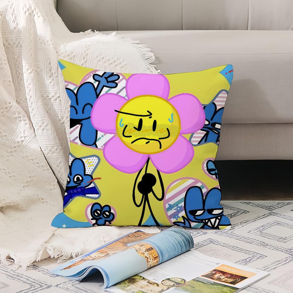 Cartoon Cute B-Bfdi Pillow Case Office Cushions Suitable For Sofa Car Bedroom Decorative Cushion Cover