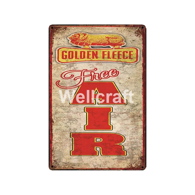 [ WellCraft ] Castrol GOLDEN FLEECE BP AMPOL Metal Signs Poster Vintage Painting Motor Oil Custom Decor LT-2025