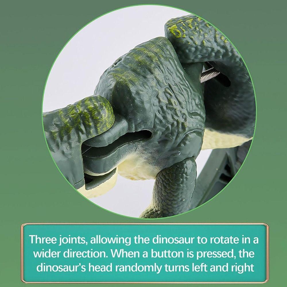 Plastic Pressing Dinosaur Toy Hand-operated Simulation Explorative Dinosaur  Kids