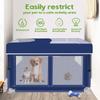 42x42x25,6 cala składany przenośny miękki kojec dla szczeniąt z bramką, klatka do ćwiczeń wewnątrz i na zewnątrz oddychająca dla zwierząt