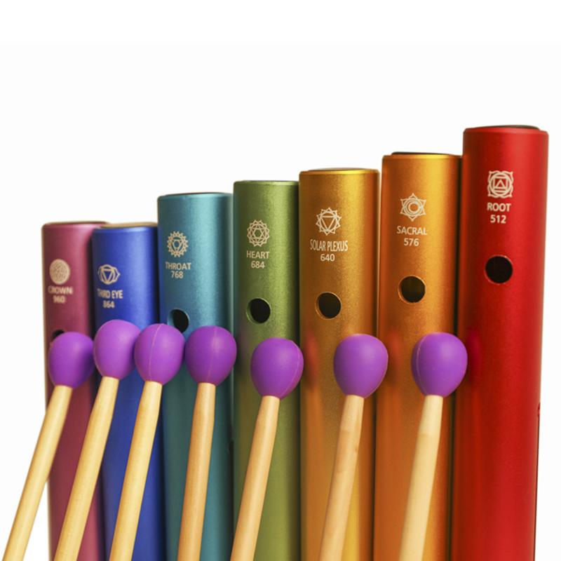 Colorful Musical Bells Metal Wah-Wah Tube Sound Healing Wind Chimes Professional Chakra Meditation Percussion Instrument
