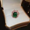 18K Gold Plated Pearl & Diamond Open Ring: High-End Fashion Jewelry for Women
