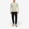 Decathlon KIPRUN 500 Series Solid Color Breathable Quick Dry Half Zipper Long Sleeve T-Shirt Men's Light Chalk Grey