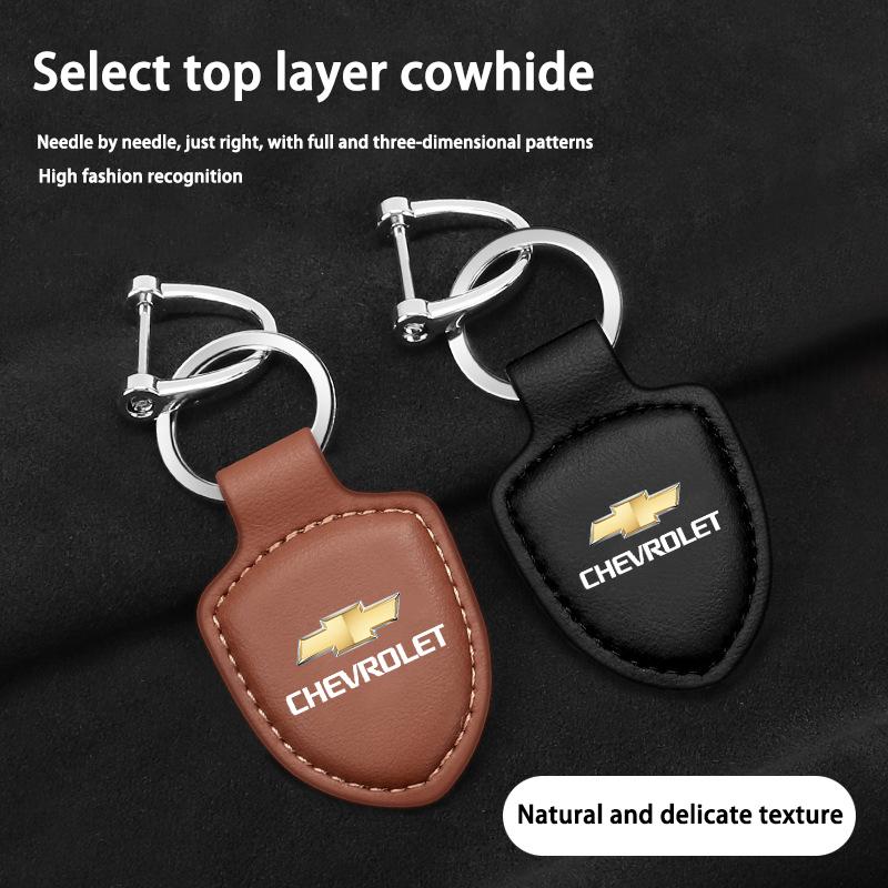Dla Chevrolet Spark Captiva Cruze Tracker Orlando Trax Akcesoria Osłona Samochodu Skórzany Brelok Breloczek Uchwyt Zawieszka Prezent