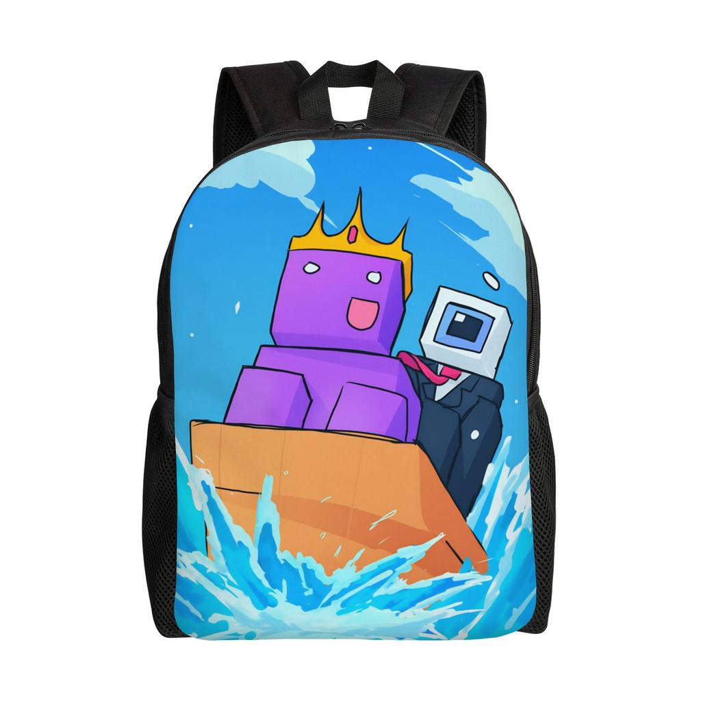ParrotX2 FlameFrags Teenage Backpack Lightweight High School Work Unstable Universe Game Daypack Men Women College Shoulder Bag