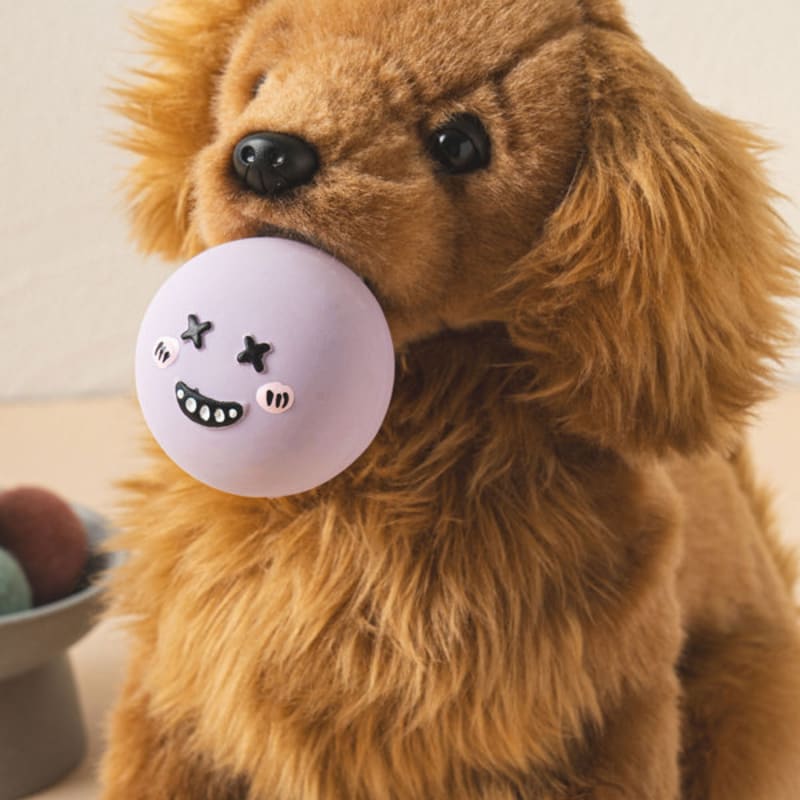 [Pet] Expression Latex Toy Purple