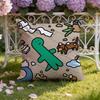 Cute Anime J-JOGUMAN Cushion Cover Home & Car Dual-Scene Pillow Cover: Reversible for Premium Comfort