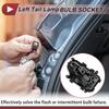 X Autohaux 1 Pcs Left Tail Light Socket for Citroen Celysee M43R 2017- Lamp Bulb Connector