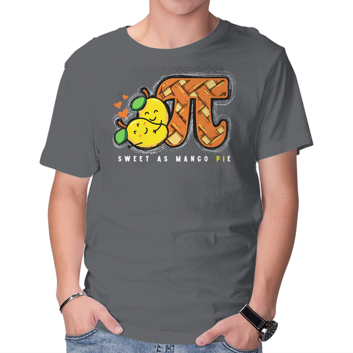 Unisex Crew Neck T-Shirt Sweet As Mango Pie Graphic Short Sleeve Casual Tee XXXL