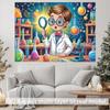 2D Flat Banner 1 Piece. Exploration of Young Scientists In the Laboratory. Suitable for Family Activities and Weddings.