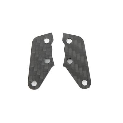 RC Steering Plate Carbon Fiber Replacement Upgraded RC Car Parts for ARRMA 1 7 1 8 RC Cars Black
