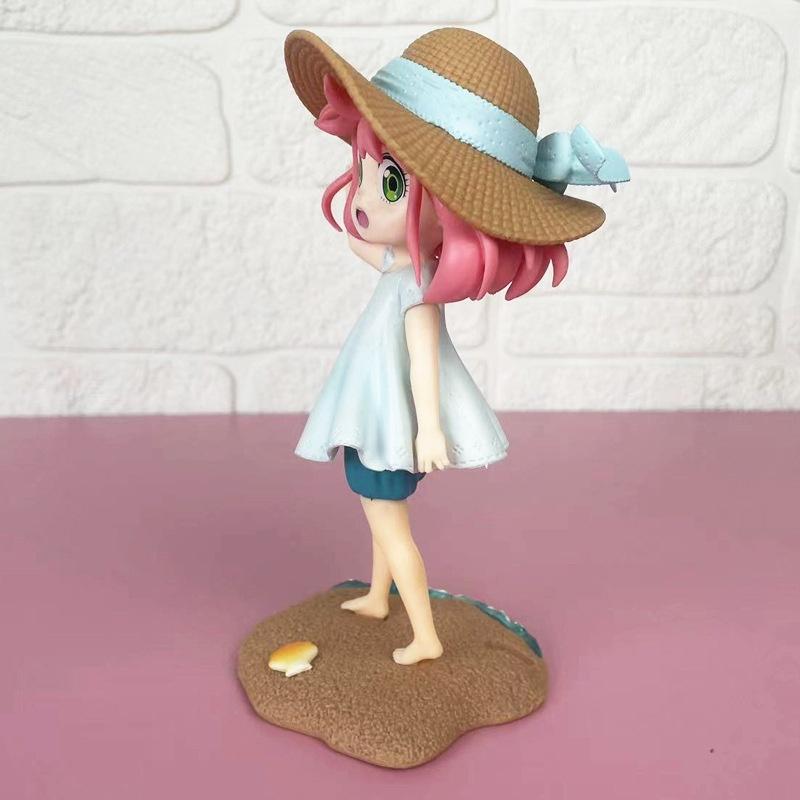 Spy X Family Sommer Strand Anya Actionfiguren Anime Produkte Desktop Computergehäuse Dekoration Statue Niedliches Geburtstagsgeschenk Modell