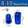 Burgundy/Sky Blue/Royal Blue Aluminum Alloy Colored Coupling Length:25mm Specification:3~10 Full Series Rigid Coupling Set Screw