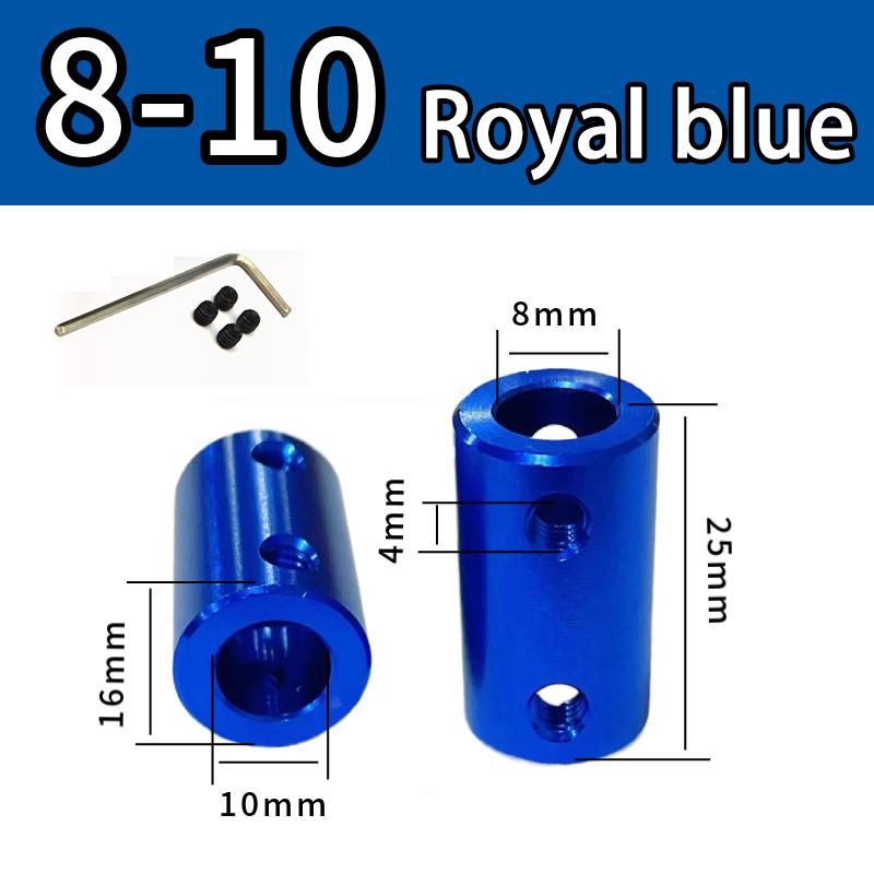 Burgundy/Sky Blue/Royal Blue Aluminum Alloy Colored Coupling Length:25mm Specification:3~10 Full Series Rigid Coupling Set Screw
