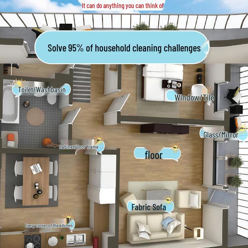 Multi-Purpose Foam Cleaner for Strong Stain Removal In Kitchen, Bathroom, and Household