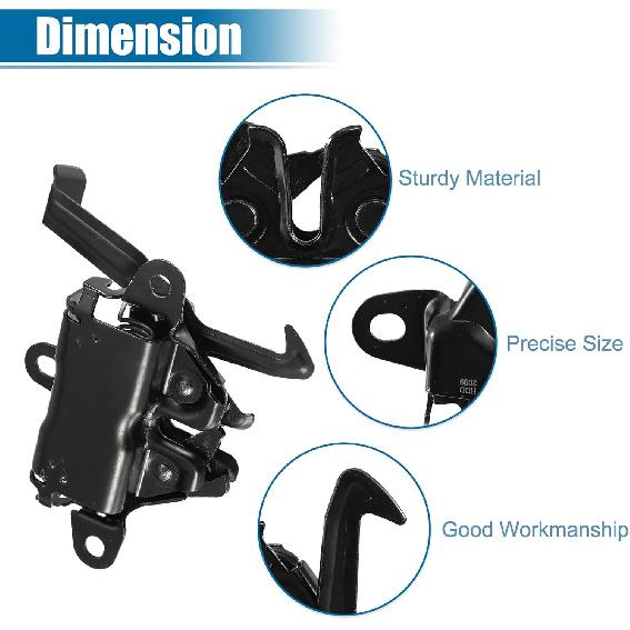 ACROPIX Engine Hood Latch Fit for Toyota Camry - Pack of 1 Black