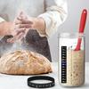 24oz Sourdough Fermentation Glass Jar with Thermometer & Lid for Bread Baking