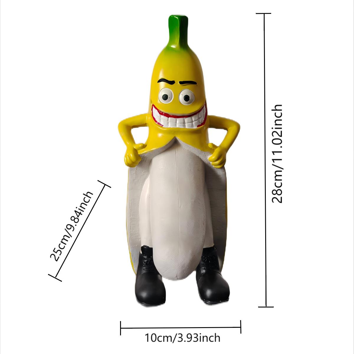 

Креативные необычные фигурки бананов из смолы, необычные украшения для стола со злыми улыбками, украшения для гостиной и спальни жёлтый