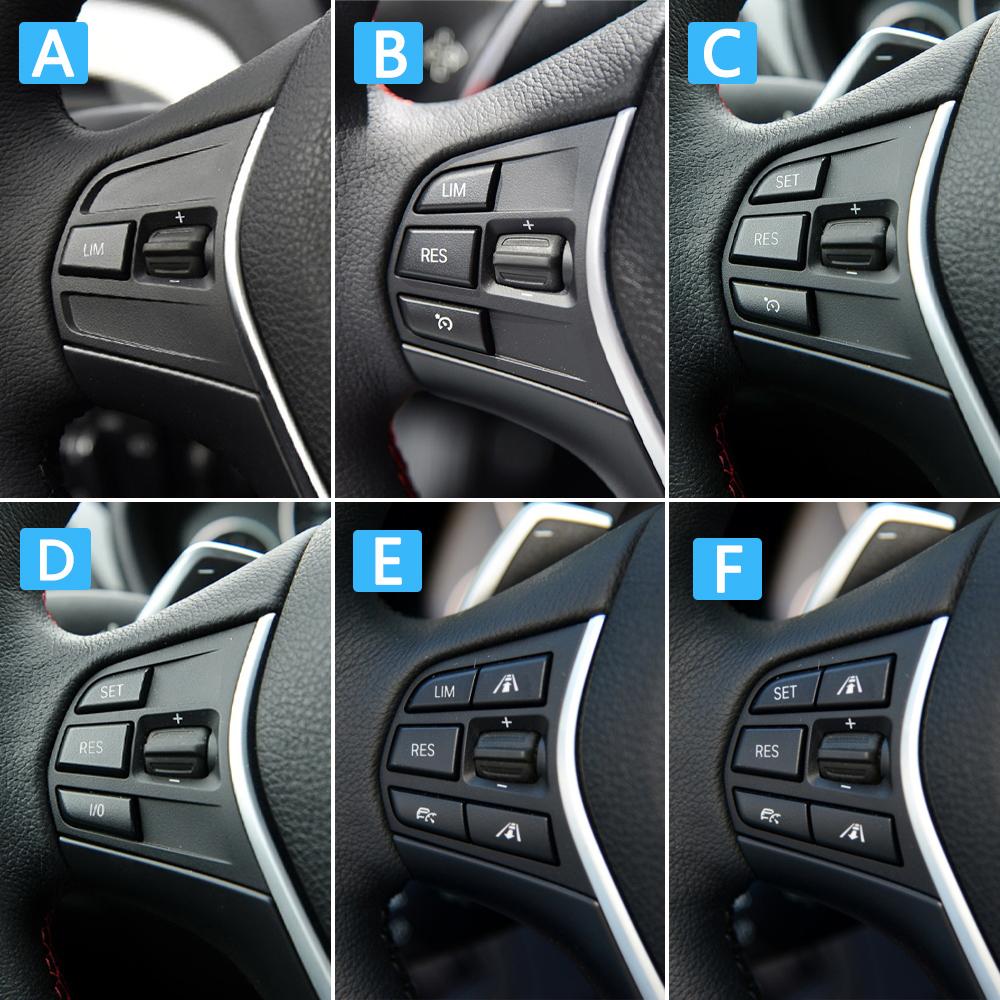 5/7/9PCS Car Steering Wheel Button Set Control Switch Keys For BMW F10 F11 F20 F22 F02 F06 F12 F07 F30 F15 F16 F25 F26 F26 F32