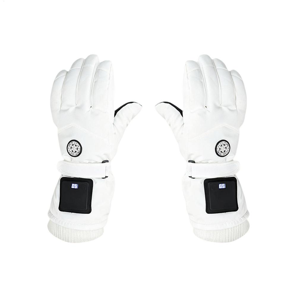 

Перчатки с подогревом для женщин, перезаряжаемые, с 3 температурными режимами, электрические зимние перчатки, водонепроницаемые, теплые, для катания на лыжах, сноуборде, пеших прогулок