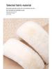 High-End Women's Furry Slippers: Thick-Soled, Non-Slip, Flat, Plus Velvet, Outdoor, 2025 Autumn/Winter Collection.