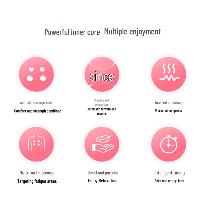 AoJiaHua OG-2101P Rechargeable Heating Massage Cushion