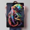 Octopus Popart Painting Tinplate Posters Customizable Wall Art Retro Vintage Metal Signs for Home Room Mancave Decoration Gaming