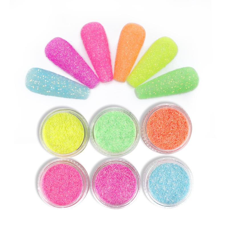 Connected Bottled Sparkling Colored Wool Powder Nail Shining Sweater Powder Sugar Powder Autumn/Winter Nail Shining Powder